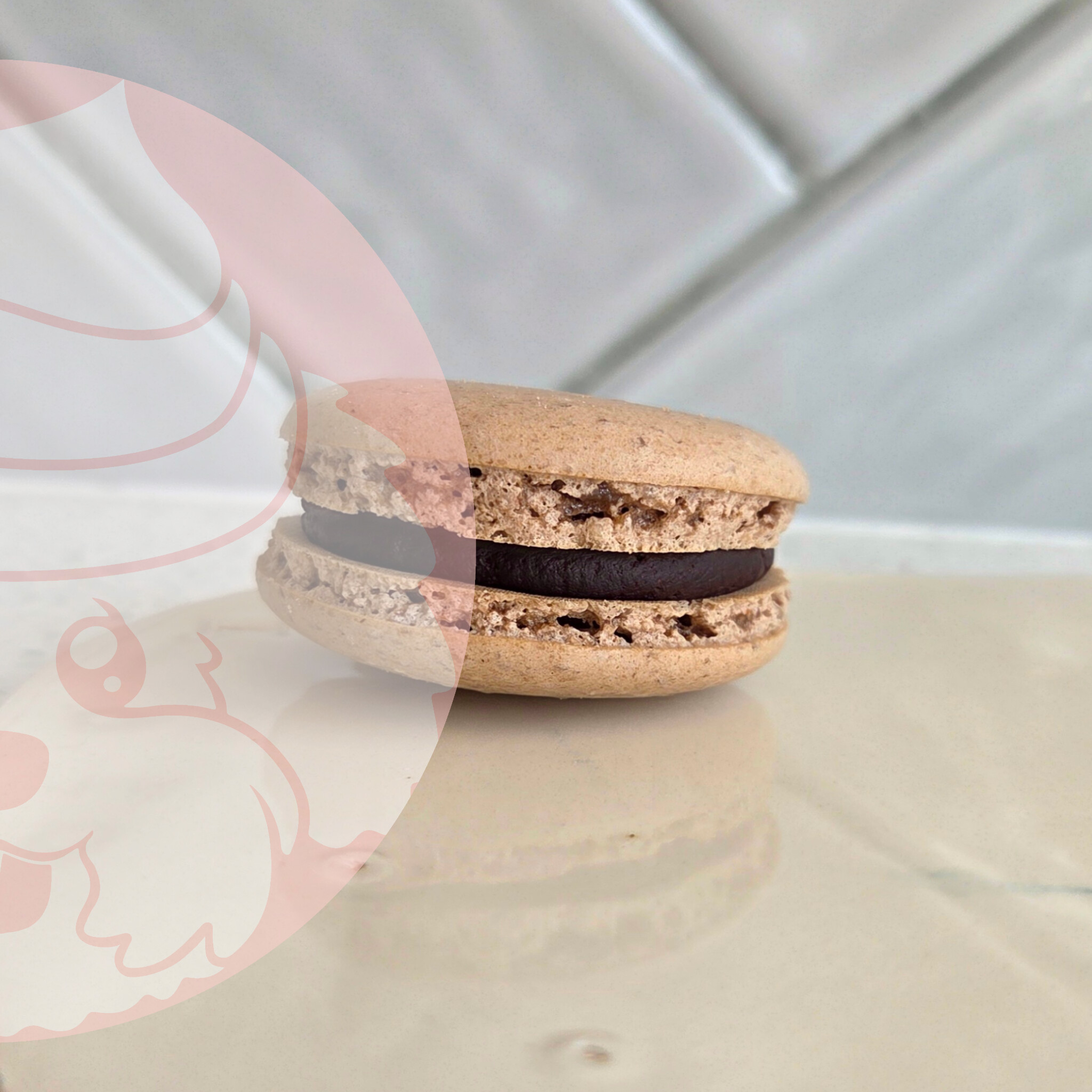 Macaron de Chocolate Amargo al 80%